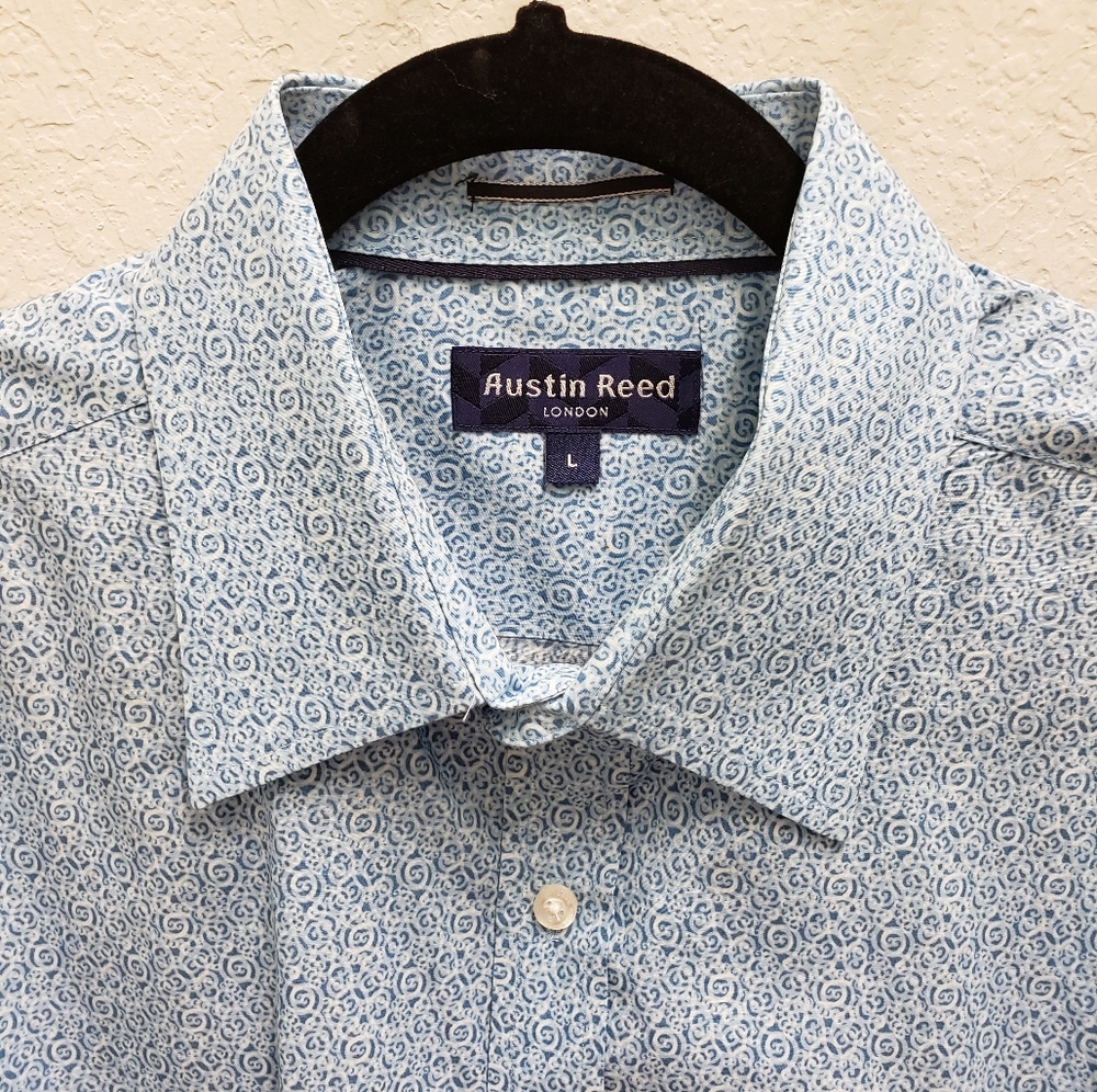 Austin Reed London Button Down Size Lg Mens Shirt